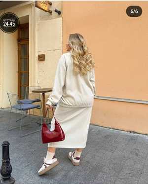 ЖЕНСКИЙ КОСТЮМ ДВОЙКА ТКАНЬ КАШЕМИР, ЛАПША