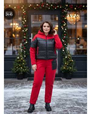 ЖЕНСКИЙ КОСТЮМ ДВОЙКА ТКАНЬ ФЛИС И БОЛОНКА