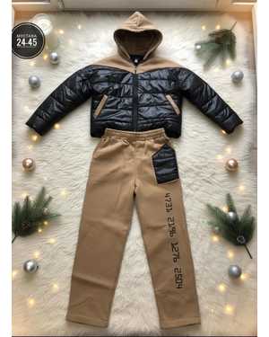 ЖЕНСКИЙ КОСТЮМ ДВОЙКА ТКАНЬ ФЛИС И БОЛОНКА