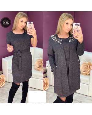 ЖЕНСКИЙ КОСТЮМ ДВОЙКА ТКАНЬ АНГОРА