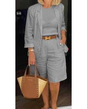 ЖЕНСКИЙ КОСТЮМ ДВОЙКА ТКАНЬ САНТА БАРБА (МЯГКИЙ ЛЁН)