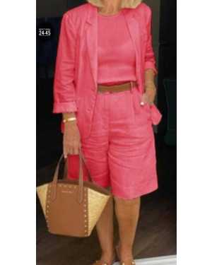 ЖЕНСКИЙ КОСТЮМ ДВОЙКА ТКАНЬ САНТА БАРБА (МЯГКИЙ ЛЁН)