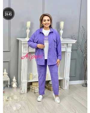 ЖЕНСКИЙ КОСТЮМ В РАЗМЕР ТКАНЬ ВЕЛЬВЕТ