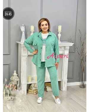 ЖЕНСКИЙ КОСТЮМ В РАЗМЕР ТКАНЬ ВЕЛЬВЕТ