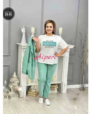 ЖЕНСКИЙ КОСТЮМ В РАЗМЕР ТКАНЬ ВЕЛЬВЕТ