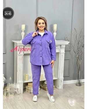 ЖЕНСКИЙ КОСТЮМ В РАЗМЕР ТКАНЬ ВЕЛЬВЕТ