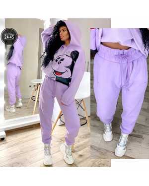 ЖЕНСКИЙ КОСТЮМ ДВОЙКА ТКАНЬ ФЛИС С НАЧЁСОМ