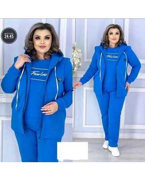 ЖЕНСКИЙ КОСТЮМ ТРОЙКА ТКАНЬ ФЛИС