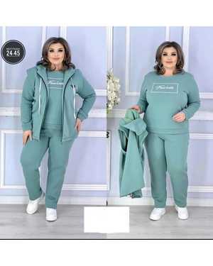 ЖЕНСКИЙ КОСТЮМ ТРОЙКА ТКАНЬ ФЛИС