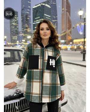 РУБАШКА ТКАНЬ КАШЕМИР С МЕХОМ