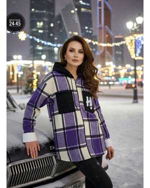 РУБАШКА ТКАНЬ КАШЕМИР С МЕХОМ