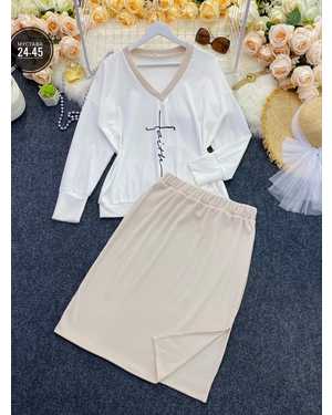 ЖЕНСКИЙ КОСТЮМ ДВОЙКА ТКАНЬ ЛАПША