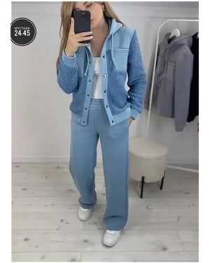 ЖЕНСКИЙ КОСТЮМ ДВОЙКА ТКАНЬ ФЛИС + БАРАШКА