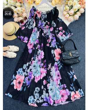 ПЛАТЬЕ ТКАНЬ ШИФОН С ПОДКЛАДОМ