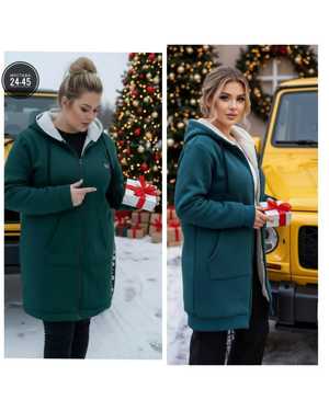 КАРДИГАН ТКАНЬ ФЛИС С МЕХОМ