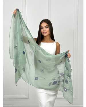 ШАРФ СОСТАВ: 85% ХЛОПОК; 15% ШЕЛК РАЗМЕР: 75*180 CM