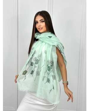 ШАРФ СОСТАВ: 85% ХЛОПОК; 15% ШЕЛК РАЗМЕР: 75*180 CM