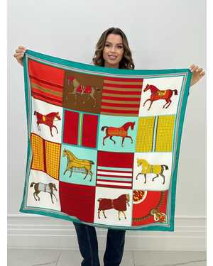 ПЛАТОК СОСТАВ: 100% ШЕЛК РАЗМЕР: 90*90 CM