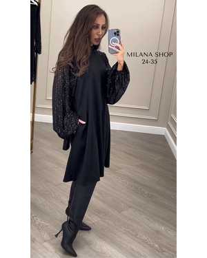 ПЛАТЬЯ СОСТАВ: КРЕП И ПАЙЕТКИ