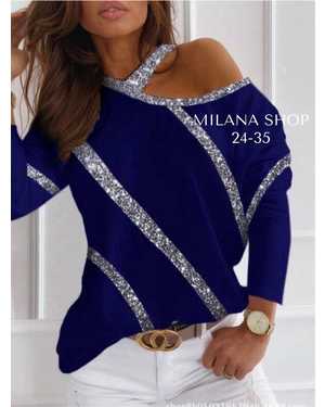 БЛУЗКА ТКАНЬ КРЕП И ЛЮРЕКС