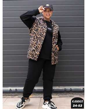 ЖЕНСКИЙ КОСТЮМ ТРОЙКА ТКАНЬ ТРЁХНИТКА НА ФЛИСЕ