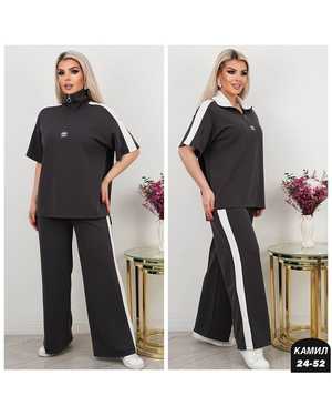 ЖЕНСКИЙ КОСТЮМ ДВОЙКА ТКАНЬ ТРИКОТАЖ