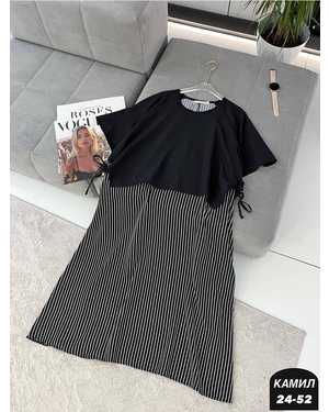 ПЛАТЬЕ ТКАНЬ ЛАЙТ + ХБ