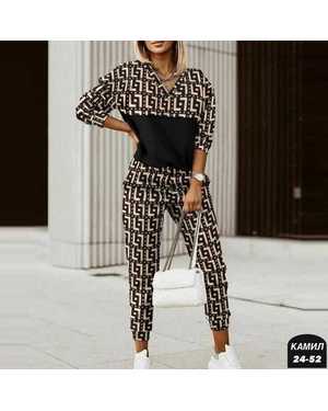 ЖЕНСКИЙ КОСТЮМ ДВОЙКА ТКАНЬ ТРИКОТАЖ