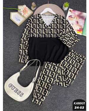 ЖЕНСКИЙ КОСТЮМ ДВОЙКА ТКАНЬ ТРИКОТАЖ