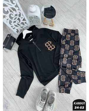 ЖЕНСКИЙ КОСТЮМ ДВОЙКА ТКАНЬ ТРИКОТАЖ