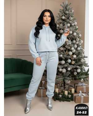 ЖЕНСКИЙ КОСТЮМ ДВОЙКА ТКАНЬ ДВУХНИТКА С НАЧЁСОМ