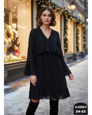 ПЛАТЬЕ ТКАНЬ ШИФОН С ПОДКЛАДКОЙ