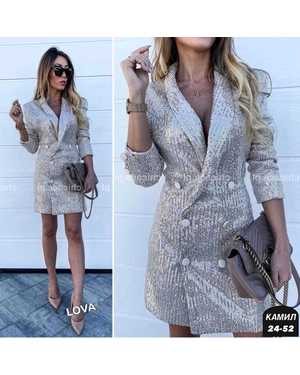 ПИДЖАК ТКАНЬ ПАЕТКА С ПОДКЛАДКОЙ