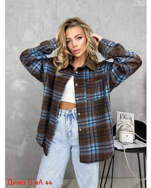 Женская рубашка Ткань: 95% хлопок + 5% полиэстер Размер единый 42/52