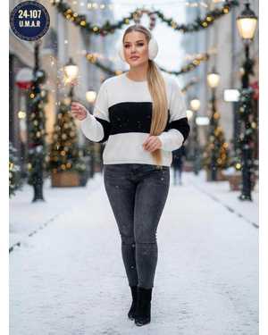 СВИТЕР ТКАНЬ ТЁПЛЫЙ КАШЕМИР ЛАПША