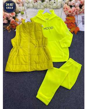 ЖЕНСКИЙ КОСТЮМ ДВОЙКА ТКАНЬ ТКАНЬ ДВОЙКА ТОЛСТОВКА НА ФЛИСЕ, ТКАНЬ ЖИЛЕТКА ПЛАЩЁВКА СИНТЕПОНЕ