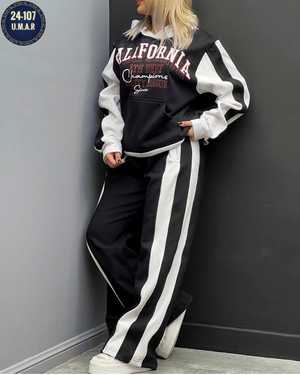 ЖЕНСКИЙ КОСТЮМ ДВОЙКА В РАЗМЕР ТКАНЬ ФЛИС С НАЧЁСОМ