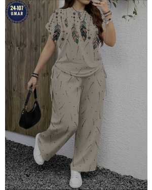 ЖЕНСКИЙ КОСТЮМ ДВОЙКА ТКАНЬ 100% ХБ ЛЕН