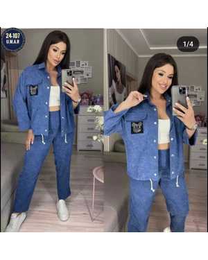 ЖЕНСКИЙ КОСТЮМ ТКАНЬ МИКРО ВЕЛЬВЕТ