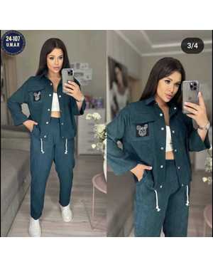 ЖЕНСКИЙ КОСТЮМ ТКАНЬ МИКРО ВЕЛЬВЕТ