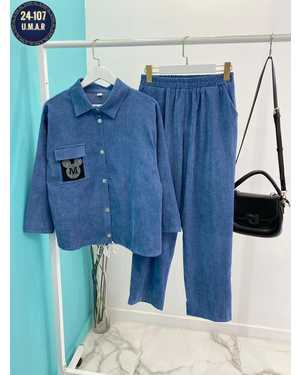 ЖЕНСКИЙ КОСТЮМ ТКАНЬ МИКРО ВЕЛЬВЕТ