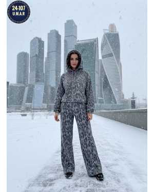 ЖЕНСКИЙ КОСТЮМ ДВОЙКА ТКАНЬ ФЛИС С НАЧЁСОМ