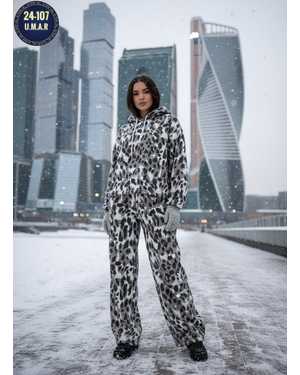 ЖЕНСКИЙ КОСТЮМ ДВОЙКА ТКАНЬ ФЛИС С НАЧЁСОМ