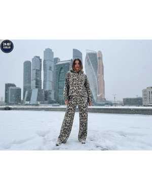 ЖЕНСКИЙ КОСТЮМ ДВОЙКА ТКАНЬ ФЛИС С НАЧЁСОМ