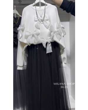 ЖЕНСКИЙ КОСТЮМ ДВОЙКА ТКАНЬ КОФТА КРЕПУН (ЮБКА - СЕТКА НА ПОДКЛАДКЕ)