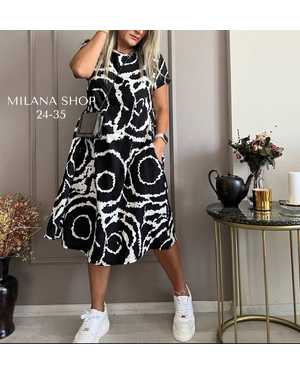 ПЛАТЬЕ ТКАНЬ БЕНГАЛИН С СУБЛИМАЦИЕЙ