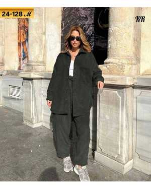 ЖЕНСКИЙ КОСТЮМ ДВОЙКА ТКАНЬ ВЕЛЬВЕТ КРУПНЫЙ