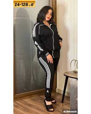 ЖЕНСКИЙ КОСТЮМ ДВОЙКА ТКАНЬ ТРИКОТАЖ АДИДАС