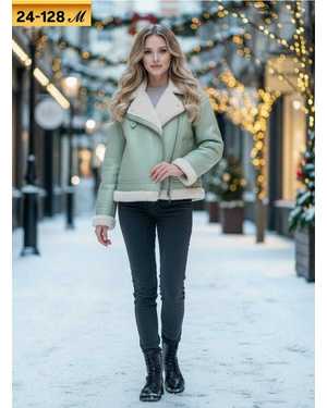 ДУБЛЕНКА ТКАНЬ ЭКОКОЖА ВНУТРИ МЕХ