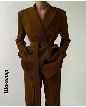 ЖЕНСКИЙ КОСТЮМ ТРОЙКА В РАЗМЕР ТКАНЬ КАШЕМИР ЕЛКА